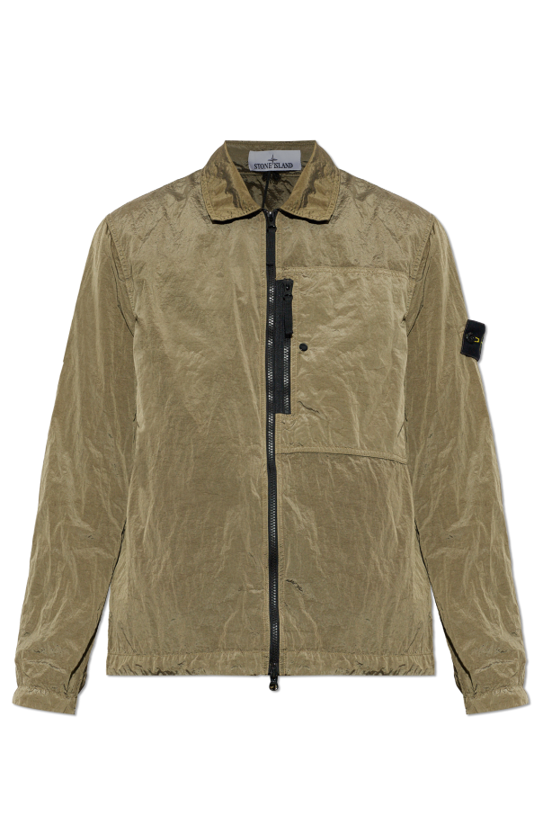 Jacket with logo patch od Stone Island