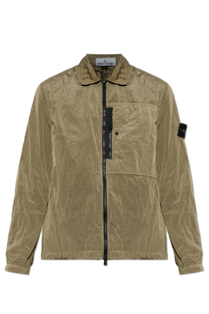 Jacket with logo patch