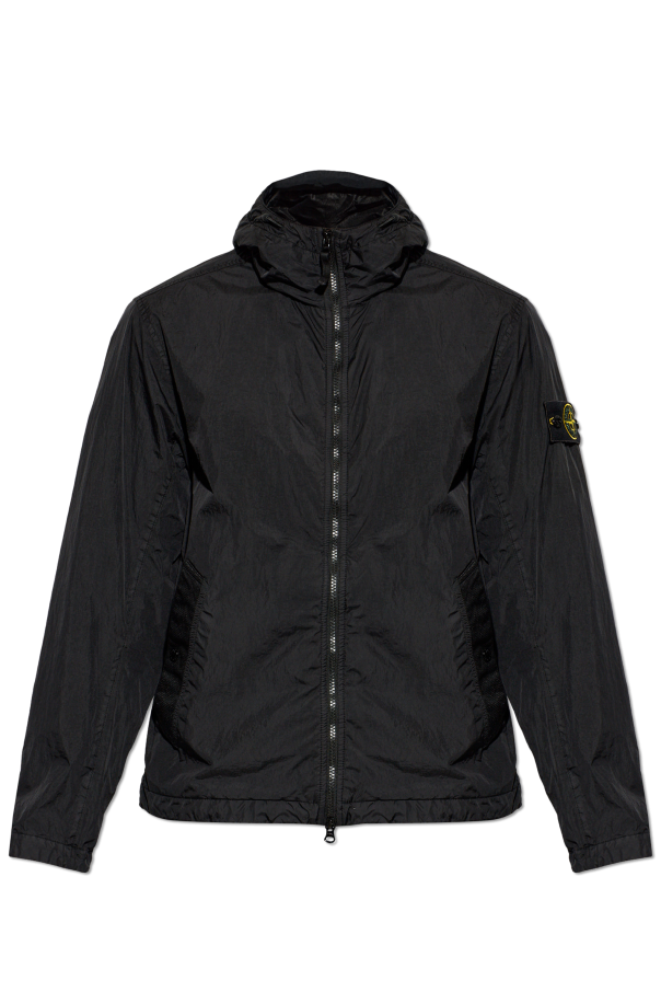 Jacket with logo patch od Stone Island