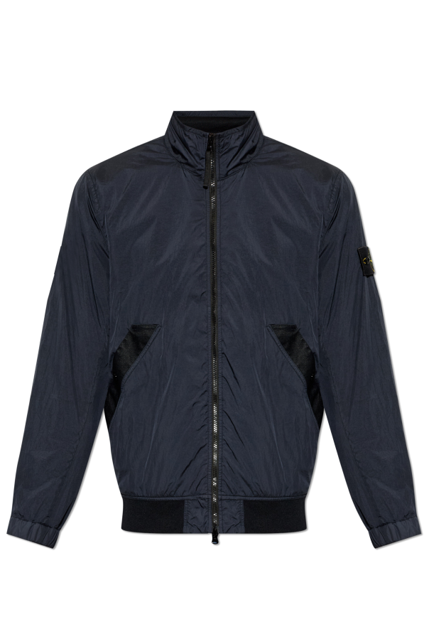 Jacket with logo patch od Stone Island