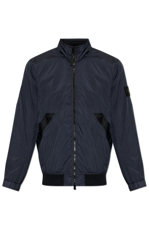 Jacket with logo patch