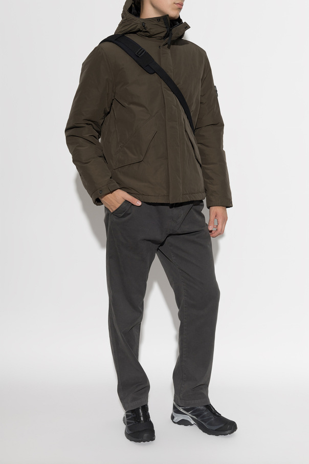 Stone Island Олекотено яке с нашивка с лого