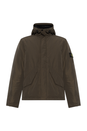 Insulated jacket with logo patch