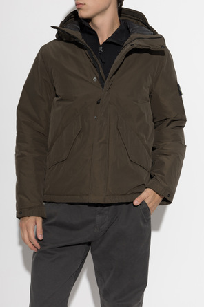Stone Island Олекотено яке с нашивка с лого