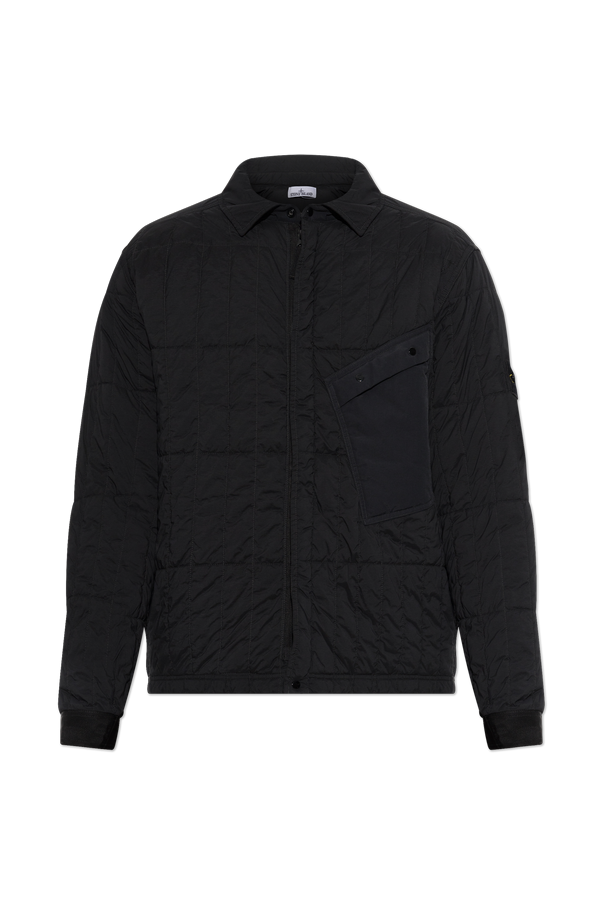 Jacket with logo patch od Stone Island