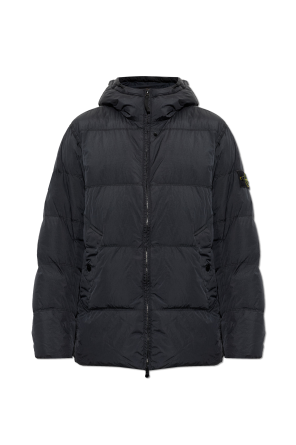 Down jacket with hood