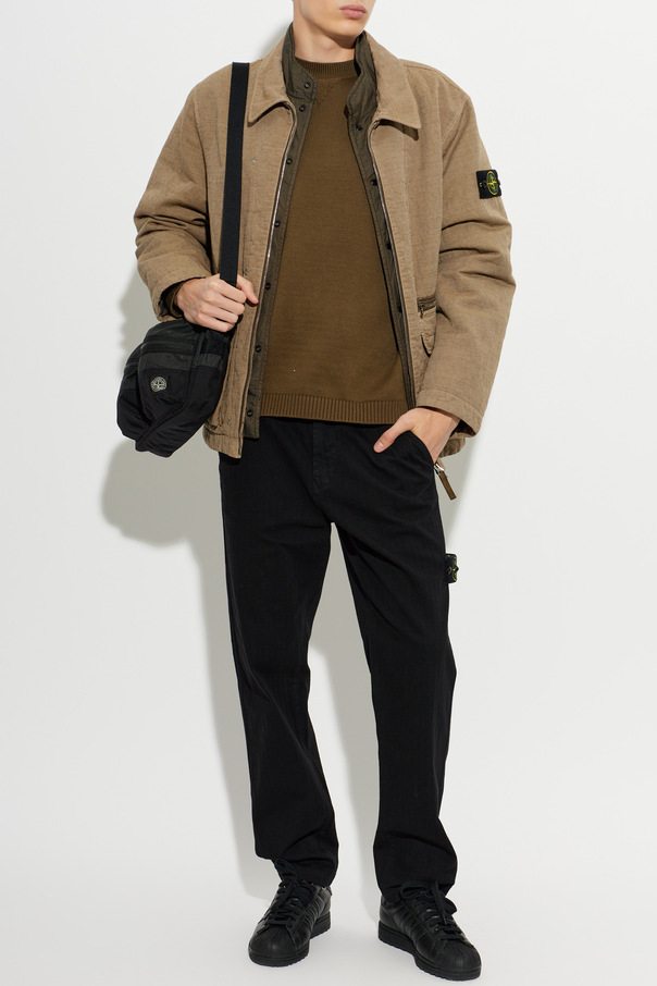 Stone Island Zateplená bunda s nášivkou s logom