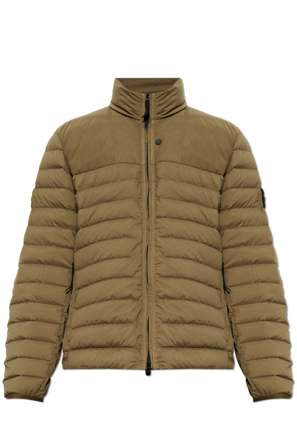 Quilted jacket with logo patch od Stone Island