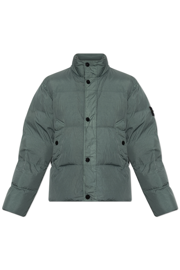Stone Island Puffer jacket with logo patch