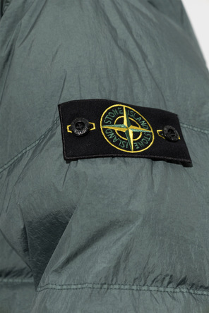 Stone Island Puffer jacket with logo patch