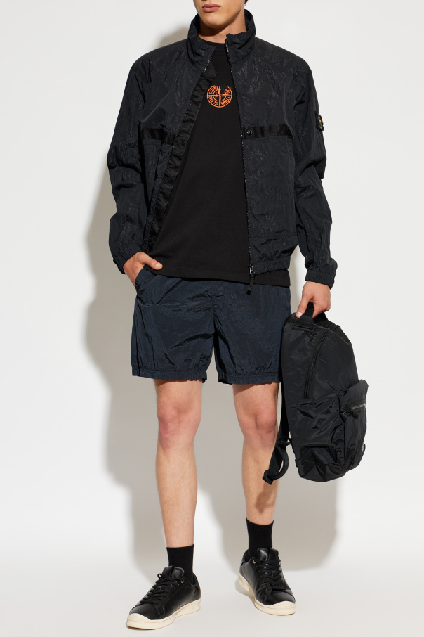 Stone Island Chaqueta con parche de logo