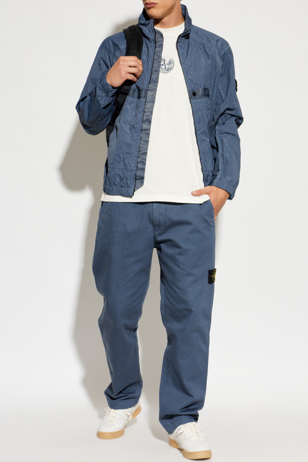 Stone Island Jacket with logo patch