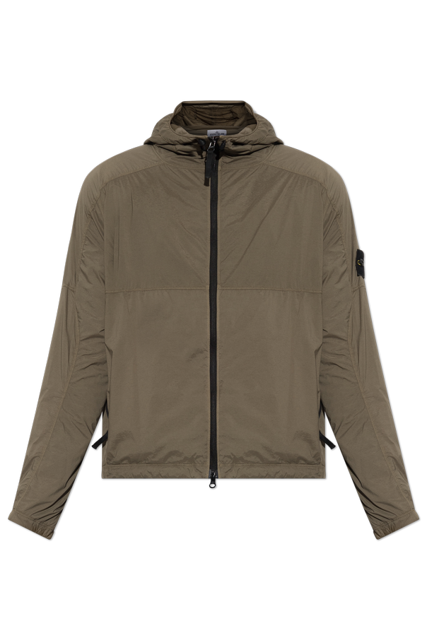 Jacket with logo patch od Stone Island
