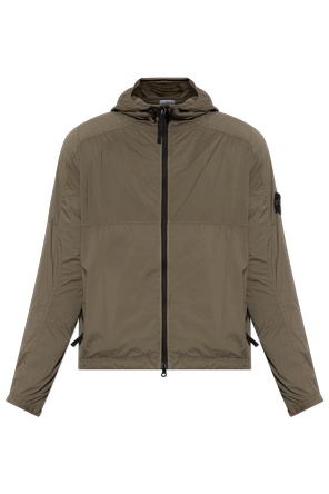Jacket with logo patch