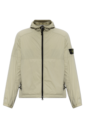 Jacket with logo patch