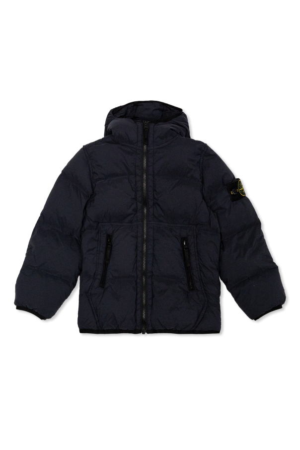 Quilted jacket with stand-up collar od Stone Island Junior