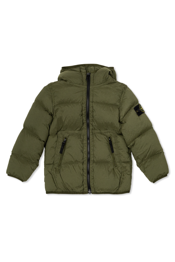 Down jacket with hood od Stone Island Junior