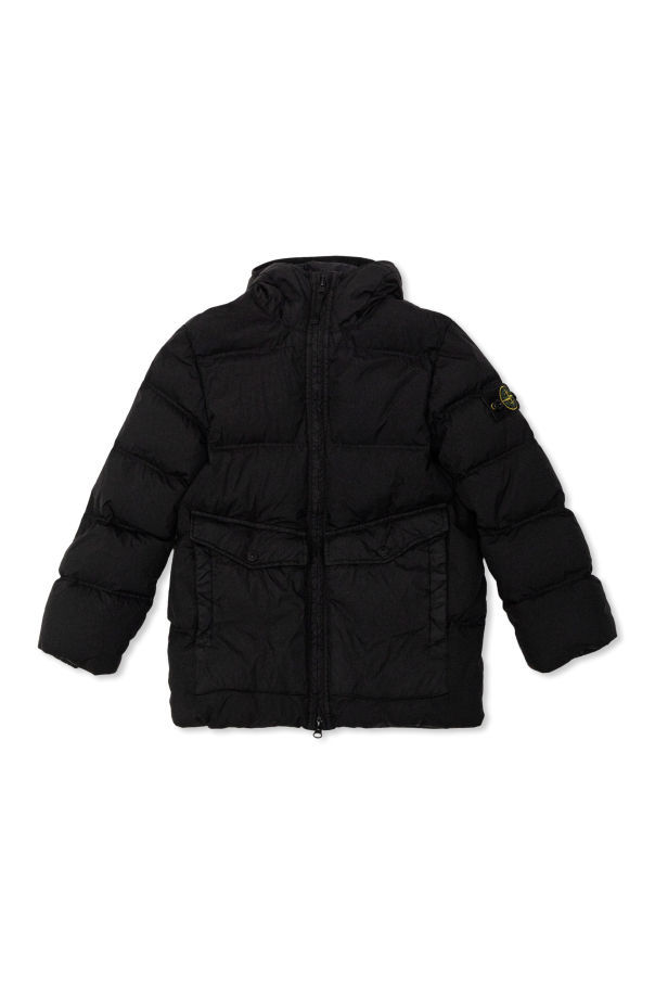 Down jacket with hood od Stone Island Junior