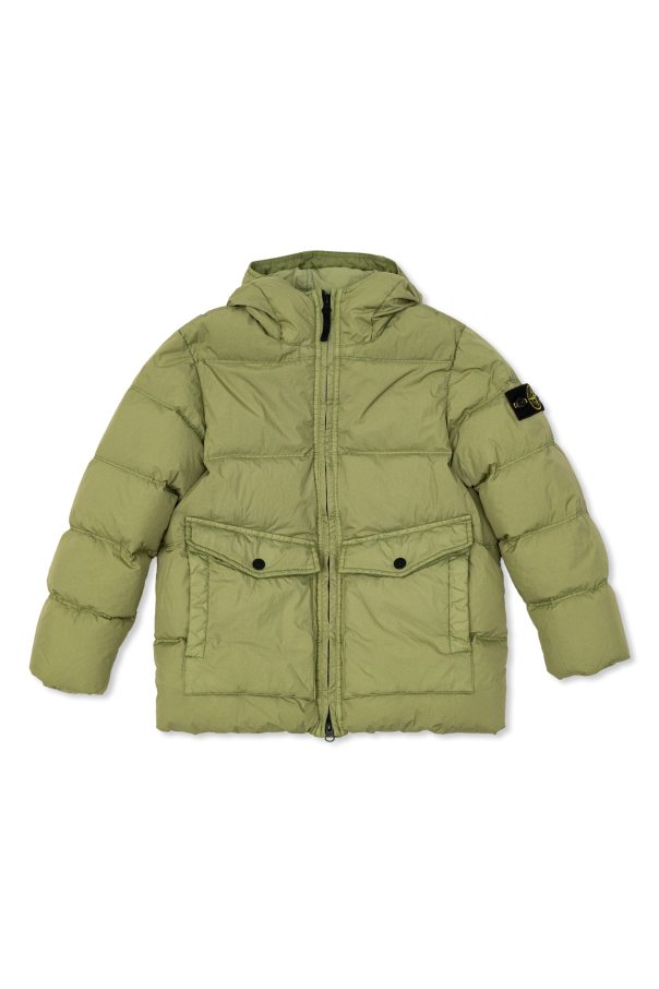Down jacket with hood od Stone Island Junior