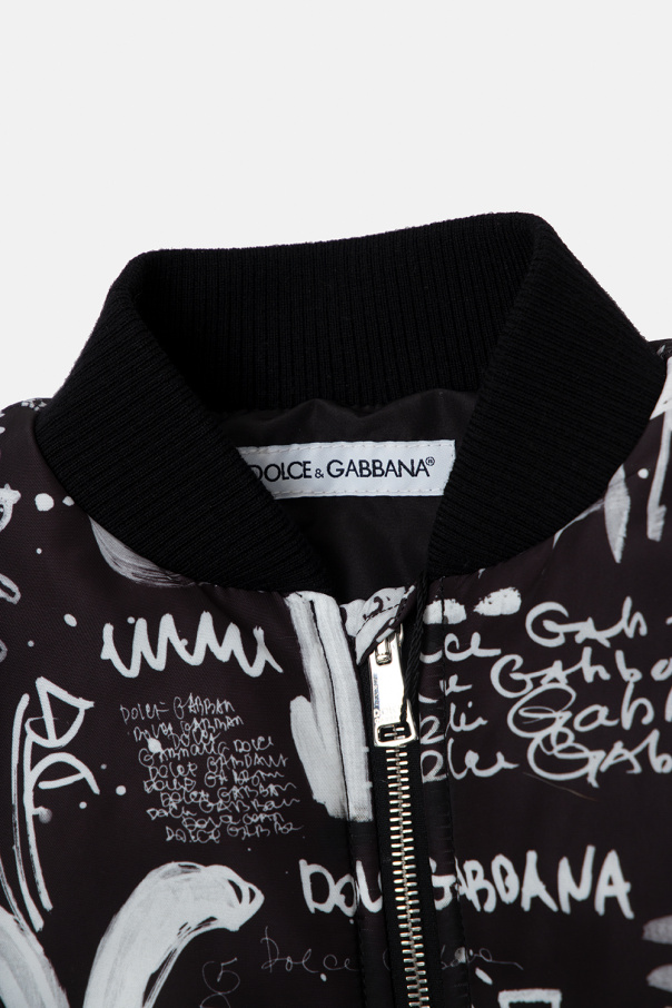 Dolce & Gabbana Kids Triangel-Bikini mit Logo Rosa Jacket with logo