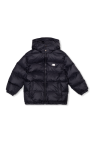 Dolce & Gabbana Kids BLACK Insulated jacket with logo