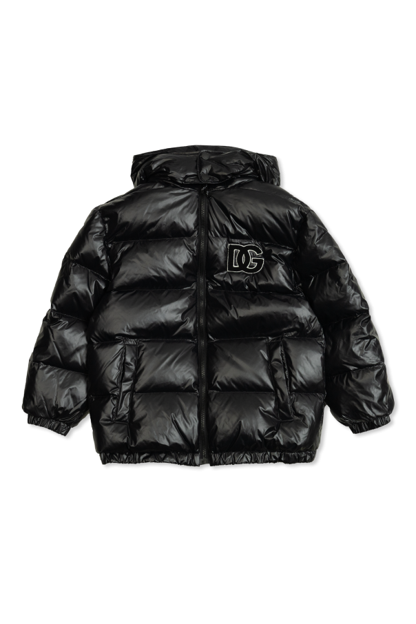 Down jacket with detachable collar, zdjęcie 1 Down jacket with detachable collar od Dolce & Gabbana Kids