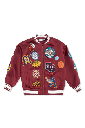 Chaqueta tipo "bomber" con parches