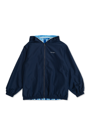 Reversible hooded jacket