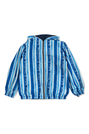 Dolce & Gabbana Kids Dwustronna kurtka z kapturem