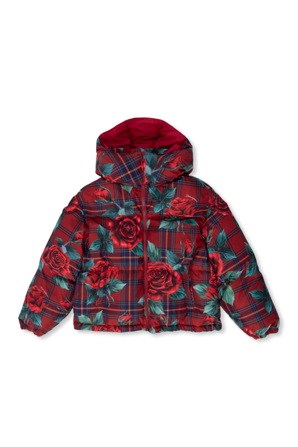 Jacket with a detachable hood od Dolce & Gabbana Kids