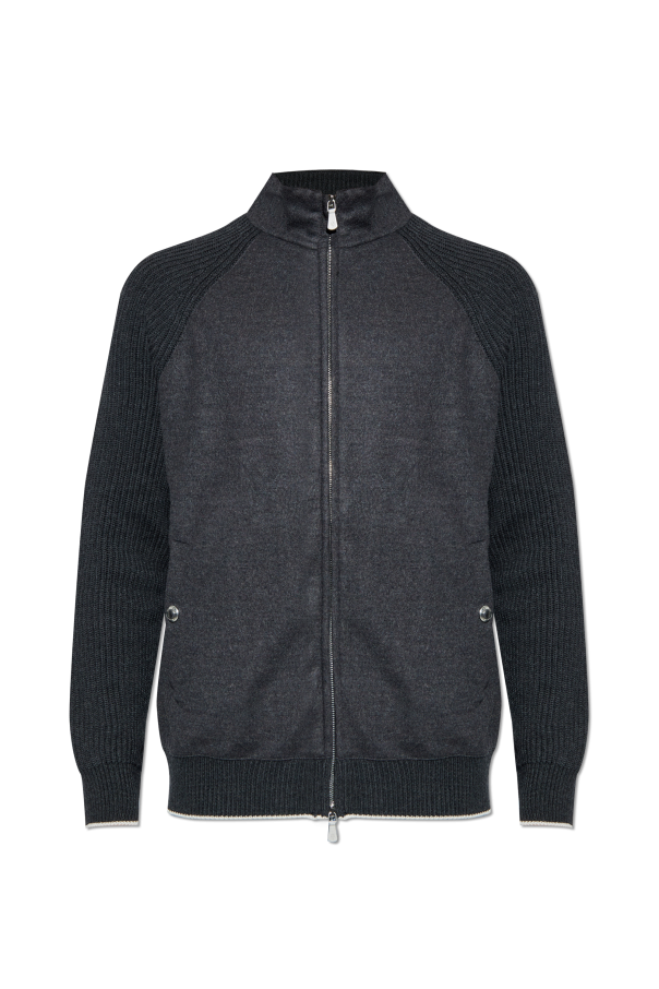 Wool cardigan with stand-up collar, zdjęcie 1 Wool cardigan with stand-up collar od Eleventy