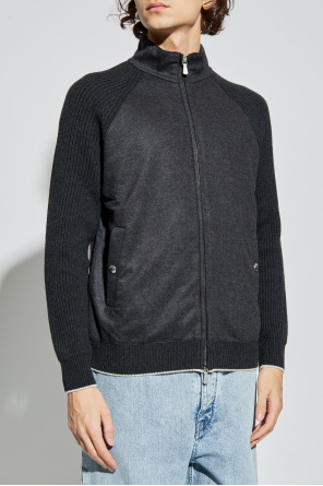Eleventy Cárdigan de lana con cuello alto