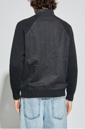 Eleventy Cárdigan de lana con cuello alto