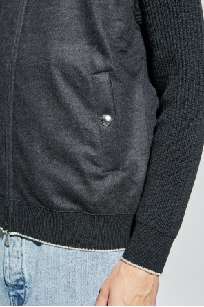 Eleventy Cárdigan de lana con cuello alto