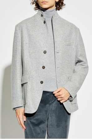 Eleventy Americana con cuello mao