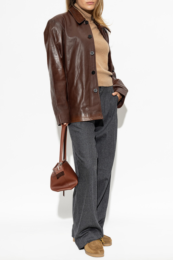 Studio Nicholson Leather Jacket ‘Landau’