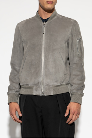 Tom Ford Zamszowa kurtka typu `bomber`