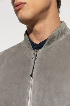 Tom Ford Zamszowa kurtka typu `bomber`