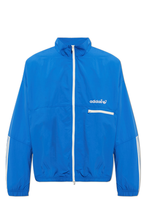 Zip-up sweatshirt with embroidered logo