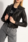AllSaints BLACK ‘Lindell’ leather jacket