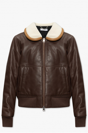 Cropped shearling coat od JW Anderson