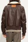 JW Anderson BROWN Cropped shearling coat
