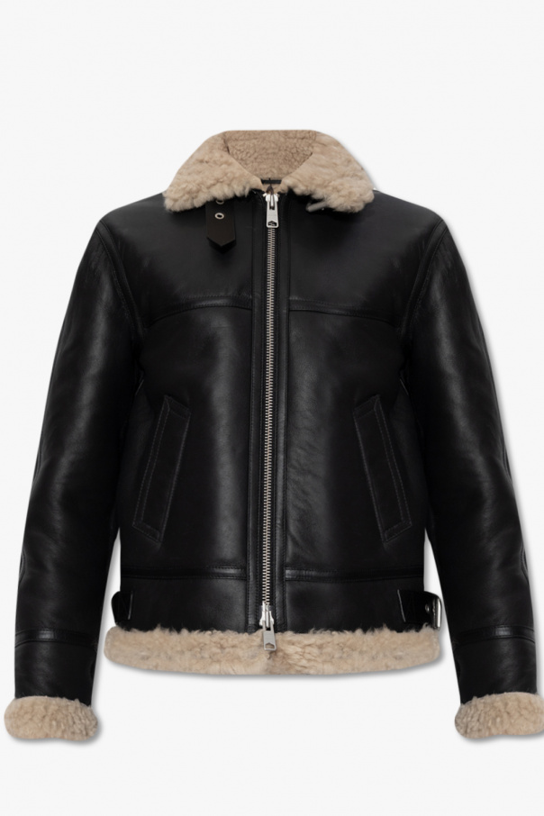 AllSaints ‘Lorel’ shearling Square jacket