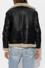 AllSaints BLACK ‘Lorel’ shearling jacket