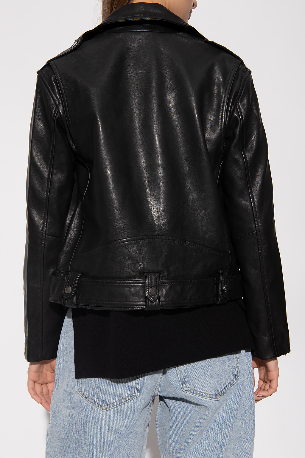 AllSaints ‘Luna’ leather biker Full-zip jacket