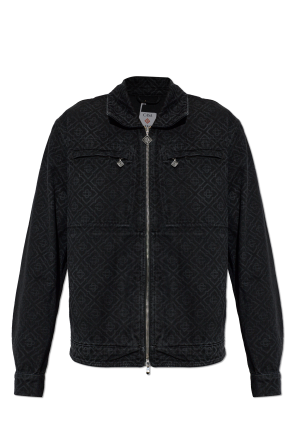 Denim jacket with monogram