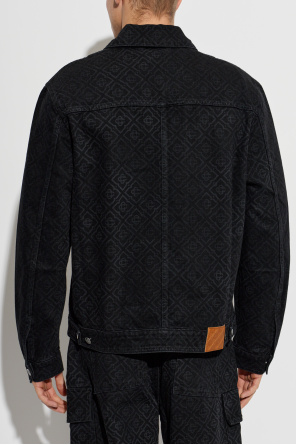 Casablanca Jeansowa kurtka z monogramem