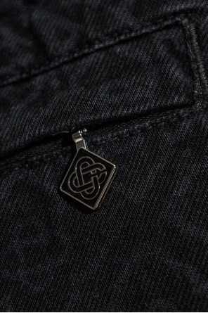 Casablanca Jeansowa kurtka z monogramem