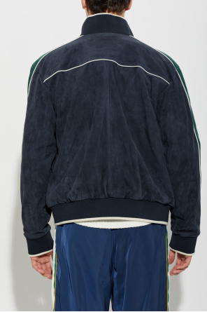 Casablanca Suede jacket with a stand-up collar