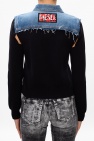 Diesel BLUE Denim jacket with raw edge